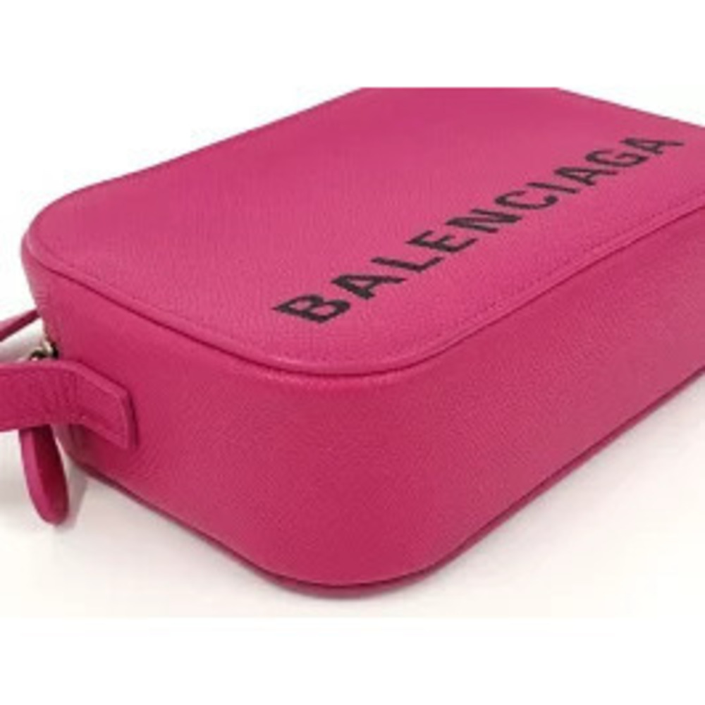 BALENCIAGA Ville Shoulder Bag Leather Pink - Picture 4 of 9